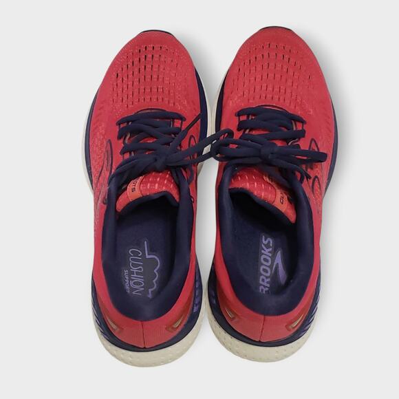 Brooks Glycerin GTS 19 Womens Sz 10 Medium Mesh Pink Blue Athletic Running Shoes - Picture 5 of 15